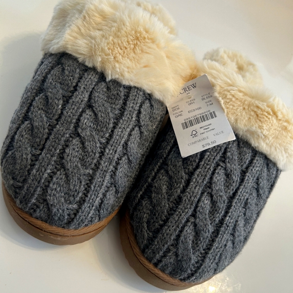 J Crew slippers